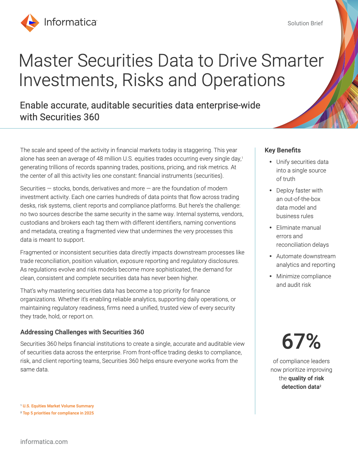 Master Securities Data to Drive Smarter Investments, Risks and Operations